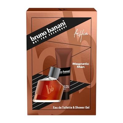Bruno Banani Confezione regalo Magnetic Man Eau de Toilette 30 ml + gel doccia 50 ml