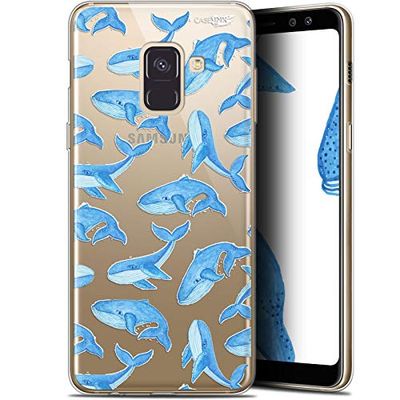 Beschermhoes voor 6 inch Samsung Galaxy A8+ 2018, ultradun, motief: Wale