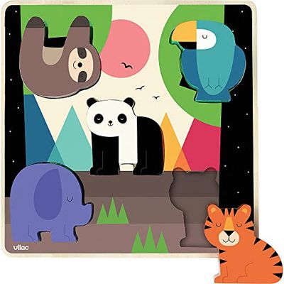 Puzzle encastrement sonore La jungle - Andy Westface - Vilac