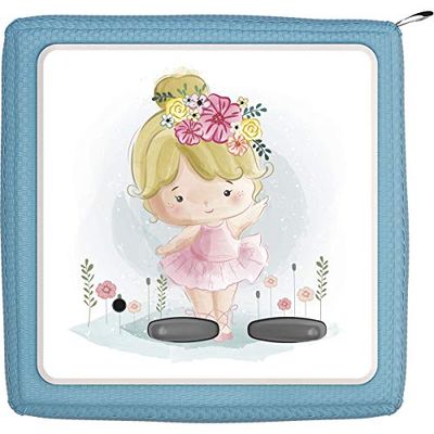 TheSmartGuard Skyddsfolie kompatibel med Toniebox – klistermärke för liten flicka med blont hår och blommor