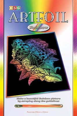 Unbekannt KSG 0541–artfoil Rainbow pour bricoler et colorier Motif Papillon