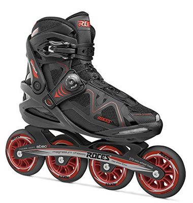 Roces Gymnasium, Pattino in Linea da Uomo, Black/Red, 36