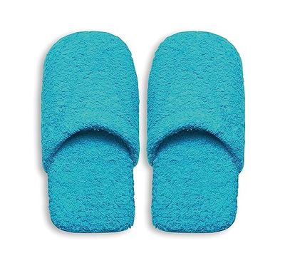Excelsa Bagno Caldo Chaussons de Bain pour Femme, éponge, Bleu Ciel, 27,5 x 11 x 3 cm