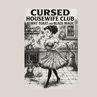 Cursed Housewife Club: Burnt Toast & Black Magic Coloring Book
