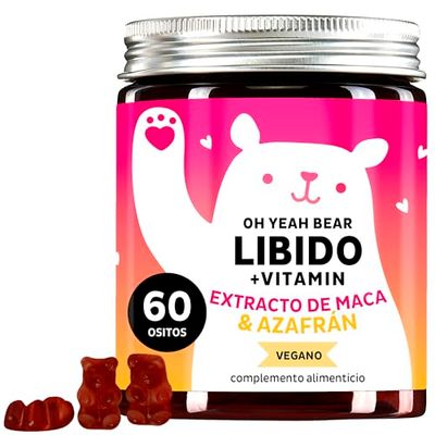 Bears with Benefits - Energía y vitalidad - Potenciador de la libido vegano con altas dosis de maca, selenio y zinc - Oh Yeah Bear
