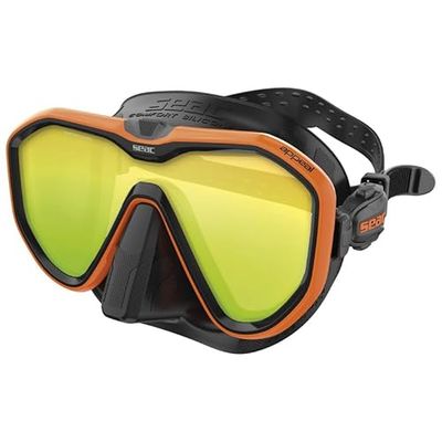 Seac Appeal, Made in Italy duikmasker met enkele lens en 3D gesp direct op het gelaatsstuk