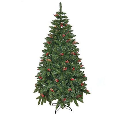 Geschenken 4 Alle gelegenheden Beperkte SHATCHI-656 5ft Elegante Pre Kunstmatige Kerstboom Kerstmis Home Decor 150cm, Groen