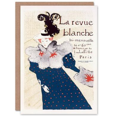 Artery8 Toulouse Lautrec Art Card La Revue Blanche Advert