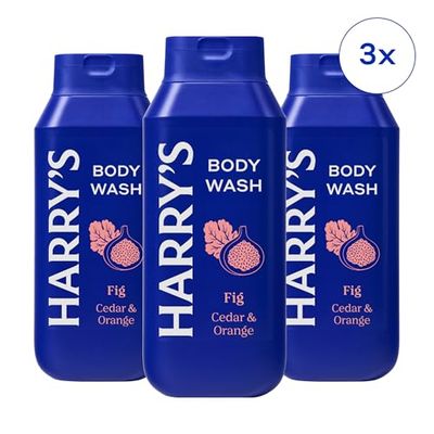 Harry's Men's Body Wash, Fig, 473ml, Pack of 3 - Shower Gel for Men - No Parabens, Sulfates, or Dyes