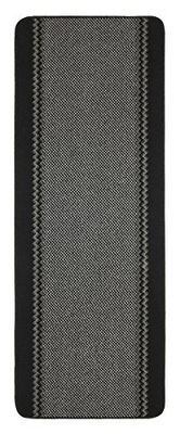 William Armes Dandy Kilkis Couloir de Cuisine Lavable, 180 cm de Longueur x 67 cm de Largeur, Polypropylène, Noir, 180 x 67 x 1 cm