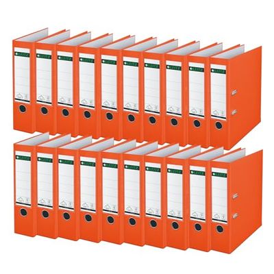 Leitz 180° Lever Arch File Plastic Raccoglitore ad Anelli Plastica Arancione