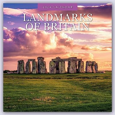 Landmarks of Britain 2024 Square Wall Calendar