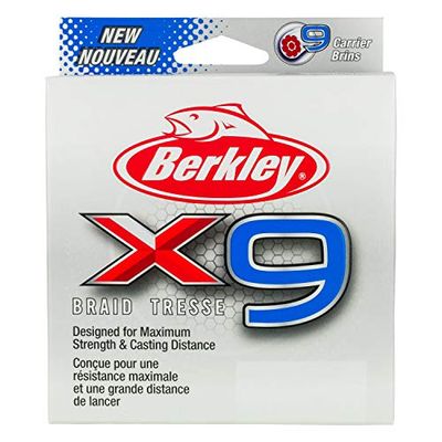 Berkley X9 Crystal vislijn, gevlochten, 0,9 m, 0,9 kg, Crystal