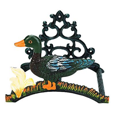 Sungmor Heavy Duty Portatubo da giardino - Gancio per tubo flessibile in ghisa - Supporto decorativo per tubo flessibile da parete