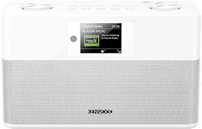 KENWOOD CR-ST80DAB Altavoz Bluetooth con Radio Estéreo con Dab+. Gran Pantalla a Color Regulable con Navegación de menú. Alarma y Temporizador