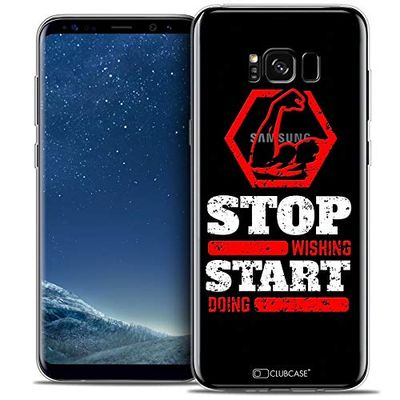 Caseink - Fodral för Samsung Galaxy S8 (G950) [Crystal Gel Motif HD kollektion citat design start Doing - mjukt - ultratunt - tryckt i Frankrike]