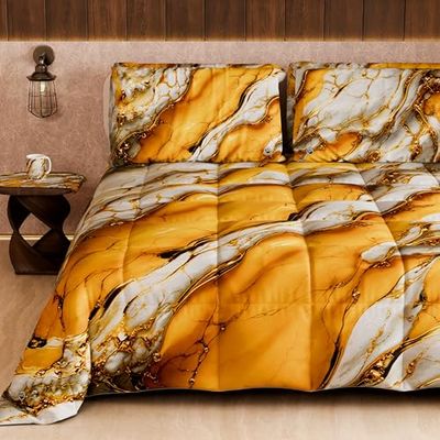 PETTI Artigiani Italiani - Couette d'hiver pour lit Double Face, Couleur Unie et Impression numérique Florale 20 06, 100% Microfibre hypoallergénique, fabriquée en Italie