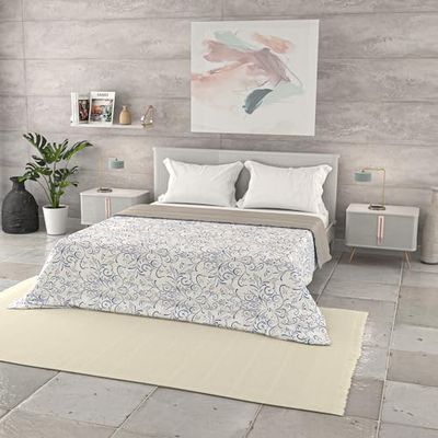 Italian Bed Linen Basic Colcha de Verano Impreso, Microfibra, Ornato Tex, 250x240cm
