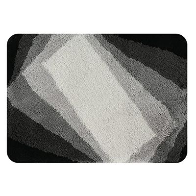 Spirella Tapis de Bain Acrylique KALI 40x60cm Noir & Gris