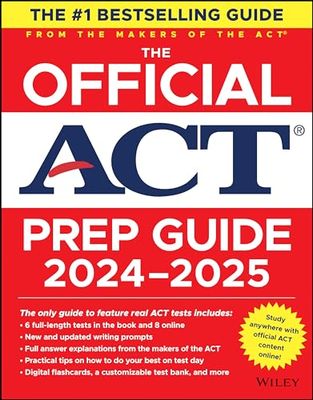 The Official ACT Prep Guide 2024-2025: Book + 8 Practice Tests + 400 Digital Flashcards + Online Course