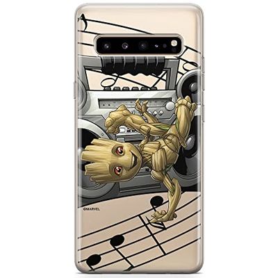 ERT GROUP Custodia per Samsung S10 5G Originale e ufficiale Marvel Modello Gaurdians of The Galaxy 004 perfettamente adattabile alla forma del telefono cellulare, parzialmente trasparente