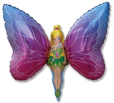 Ballonim® Fata delle farfalle, circa 80 cm, palloncini in pellicola, decorazione per feste di compleanno