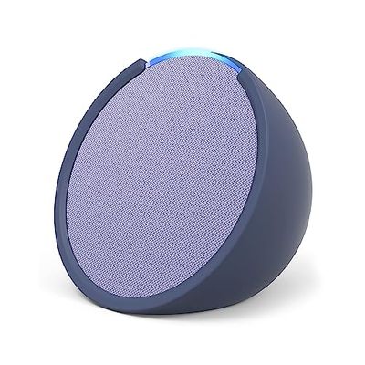 Echo Pop | Altoparlante Bluetooth intelligente con Alexa, compatto e dal suono potente | Lavanda + custodia per Echo Pop Made For Amazon (modello 2023), Blu