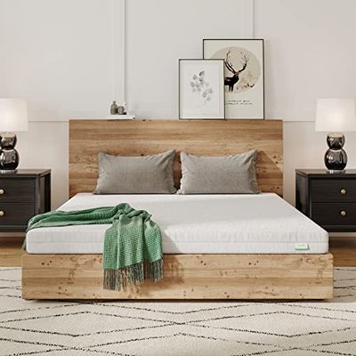 Novilla Materac 90 x 200 cm, H2 i H3, 7-strefowy materac z zimnej pianki, poszewka nadaje się do prania w 60°, materac piankowy, zwijany materac 2 w 1, certyfikat Öko-Tex, wysokość 14 cm