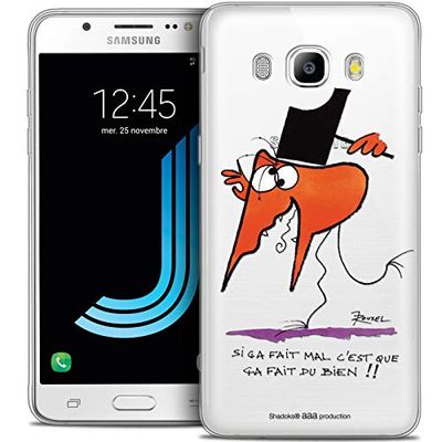 Caseink - fodral för Samsung Galaxy J7 2016 (J710) [officiell samlarlicens The Shadoks® Design Ca Made Of Wholes" - mjuk - ultratunn - tryckt i Frankrike]