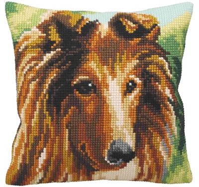 Collection d'Art Cross Stitch Cushion: Lassie