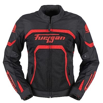 Furygan Womens Mystic Evo Vented Jacket, Noir/rouge, XL UK