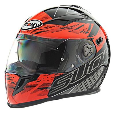 Suomy Strada Vision, Helm, uniseks, volwassenen, bordeaux/zwart, L