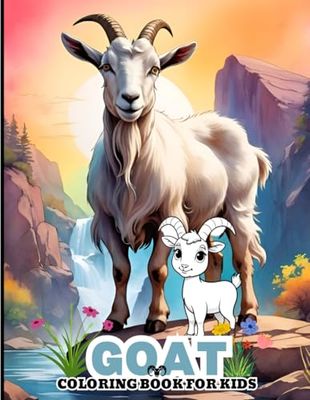 GOAT COLORING BOOK: 8.5*11 | PAGES 104 | SIMPLE 50 BOLD AND EASY LARGE GOAT IMAGE FOR BOYS,GIRLS AND ADULTS | COLOR TEST PAGE INCLUDED