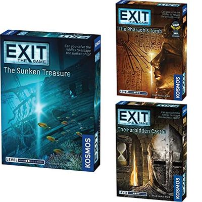 Thames & Kosmos | EXIT BUNDLE | EXIT: The Sunken Treasure | The Forbidden Castle | The Pharaoh's Tomb