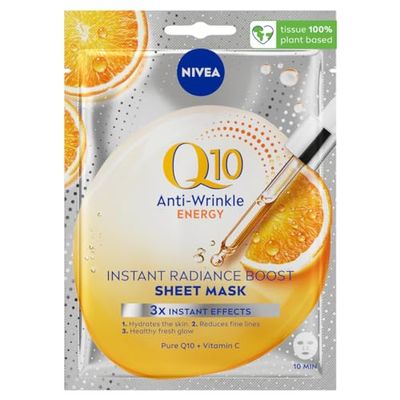 NIVEA Q10 ENERGY Maschera antirughe in fogli 1 pezzo