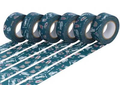 Classiky Set 6 Masking Tape Washi Cats Nando blauw 20 mm x 15 m