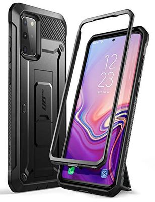 SUPCASE Hoesje Samsung S20+ Plus Case met Riemclip & Standaard [Unicorn Beetle Pro] Beschermhoes voor Samsung Galaxy S20 Plus 4G/5G 2020, ZONDER Screenprotector, Zwart