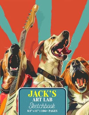 Jack’s Art Lab Sketchbook: Blank Pages for Drawing, Painting and Writing | 8.5x11 inches Designed for Creativity and Relaxation | Suitable for Artists of All Levels