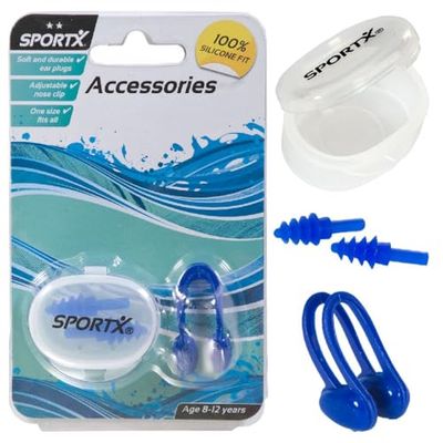 Sportx - Sportx Junior Nose Clip en oordoppen - 1 set