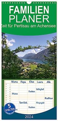 Pianificatore Familienplaner 2024 - Zeit für Pertisau am Achensee in Tirol - Austria mit 5 Spalten (Wandkalender, 21 cm x 45 cm) CALVENDO