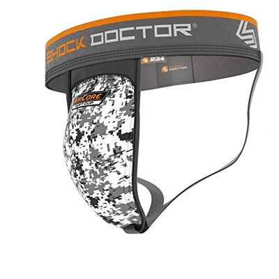 Shock Doctor AirCore Soft Cup Suspensor para Taza, Hombre, Blanco, M