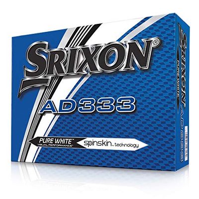 Srixon Ad 333, Bolas de golfe para homem, branco, tamanho único