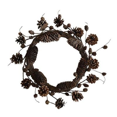 Nicknocks Artificial Pinecone Garland Door Hanging Ornaments Christmas Wreath for Home Decor