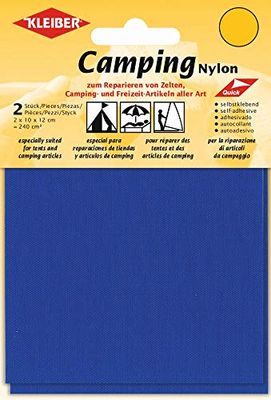 Kleiber autoadesive Impermeabili in Nylon, Stile Tela, 2 Toppe (10 cm x 12 cm ciascuna), Blu Reale, 100% Poliammide, 2 x 10 x 12 cm, 2 unità