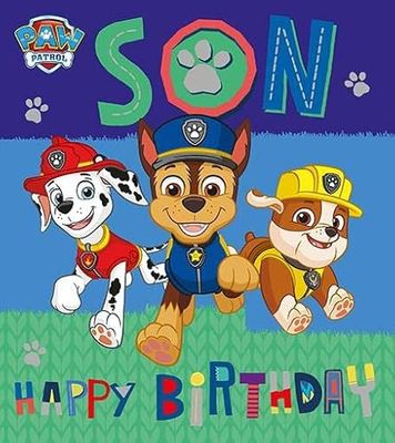 Son födelsedagskort, födelsedagskort för son, Paw Patrol födelsedagskort för son, födelsedagskort för honom Paw Patrol