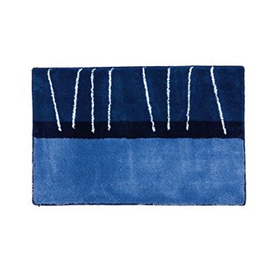 SEALSKIN Matches Tappetino da Vasca, Tessuto, Blu Medio, 55 x 1.5 x 85 cm