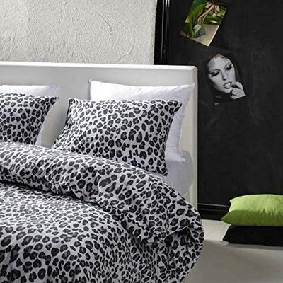 Day Dream Panter dekbedovertrek Grijs