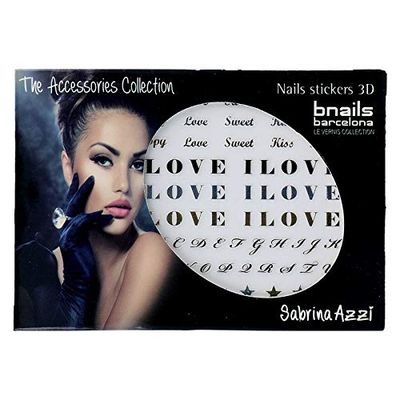SABRINA AZZI Sabrina Bnails Deco Stickers I Love You (100), Standard, Unique