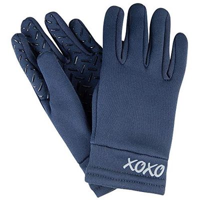 PFIFF 102891 'Soft Fleece dziecięce rękawice jeździeckie, rozmiar L, ciemnoniebieskie