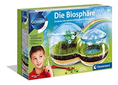 Clementoni Galileo Lab – biosfera, zestaw eksperymentów dla małych ogrodników hobbystycznych, botaniki i biologii dla dzieci od 8 lat, ekscytujący model do domu od Clementoni 59119